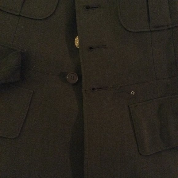 Vintage Saks Fifth Avenue Army Jacket, Size 38L - Picture 4 of 6